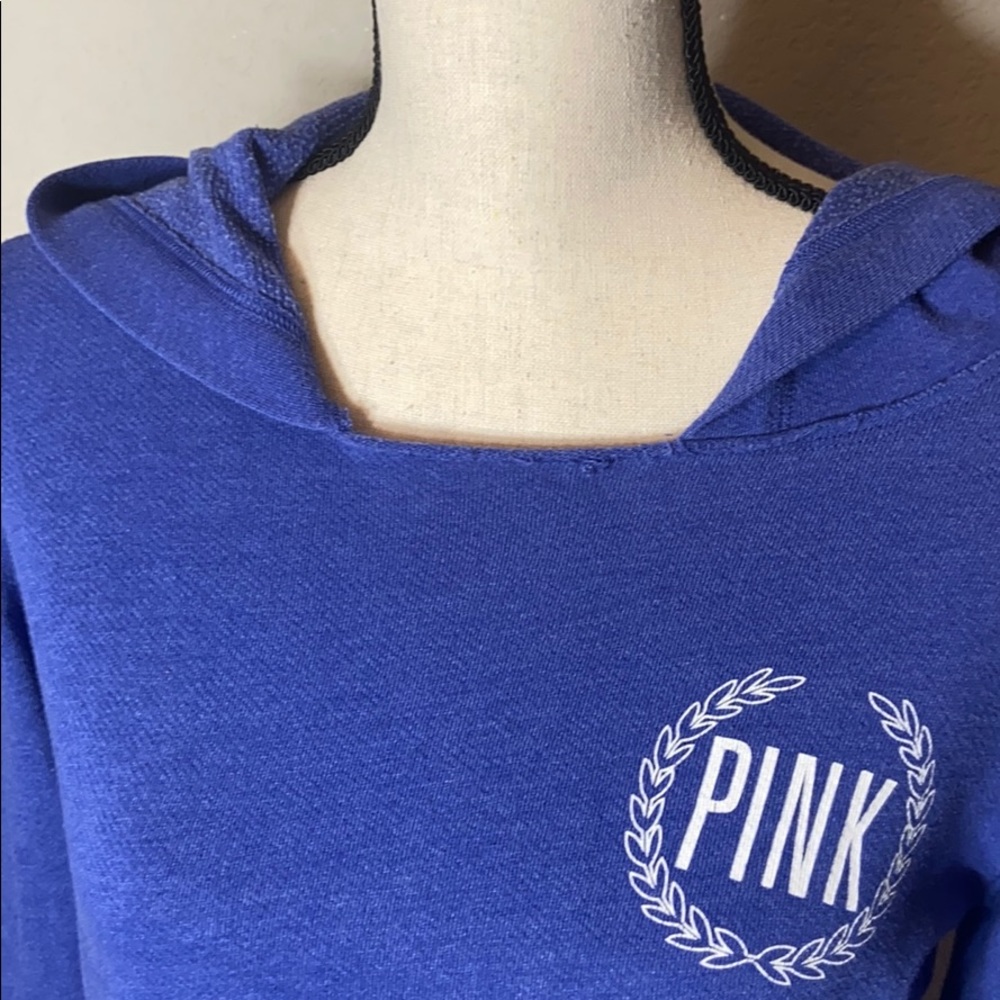 PINK Hoodie. Blue. Size Small.